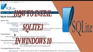 How to Instal SQLite3 for Windows 10  Bahasa Indonesia Tutorial [upl. by Ahseid897]