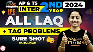 Varadhi IPE 2024  Inter 2nd Year  All LAQ  TAG Questions  Sure Shot Physics IPE 2024  AP amp TS [upl. by Elram]