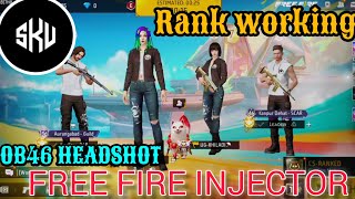 Free Fire OB46 INJECTOR  Headshot Hack  Location Hack  Magic Bullet  Rank Working injector [upl. by Atrebor]