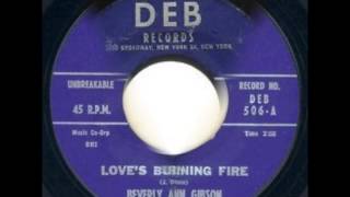 Beverly Ann Gibson And Group  Loves Burning Fire  Without Love Solo  Deb 506  1959 [upl. by Boudreaux]