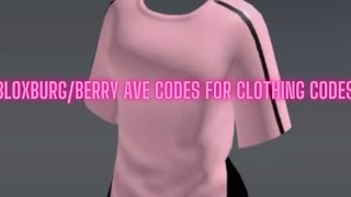 BloxburgBerry Ave codes for clothes [upl. by Ellened57]