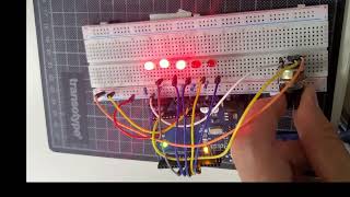 Controlling Multiple Leds by Potentiometer [upl. by Adnileb894]