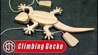 How to make wooden lizard climbing on the wall  free plans scroll saw patterns [upl. by Akenom662]