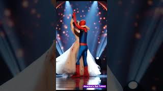 Girl and Spiderman dance beautifully on Americas Got Talent stage [upl. by Stockwell]