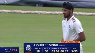 Arshdeep Singh Best Bowling Spell  Duleep Trophy 2024 [upl. by Fonsie]