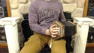 How to Play 20 Button Anglo Concertina  Lesson 1 Major and Minor Scales  The Wellerman Verse [upl. by Enaile]