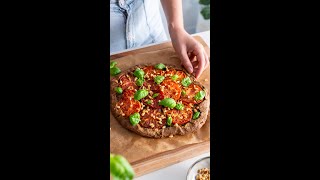 Pesto Tomato Spelt Galette healthy wholemeal spelt dough recipe [upl. by Aicileb]