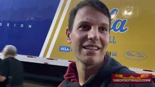 USC OC Graham Harrell on offensive struggles against UCLA Jaxson Darts first start [upl. by Binky]