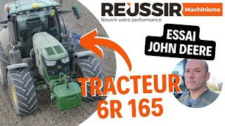 Essai du tracteur John Deere 6R 165 [upl. by Hildegard]