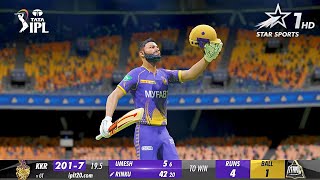 RINKU SINGH 5 Sixes in 5 Balls GT vs KKR IPL 2023  Cricket 24  Real Commentary [upl. by Eleazar221]