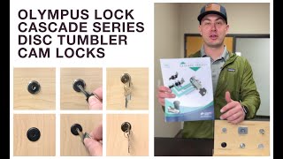 Olympus Lock Cascade Series Disc Tumbler Cam Locks [upl. by Mcleroy]