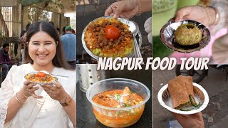 Best NAGPUR Food Tour Part 1  Tarri Poha Saoji Chicken Chole Bhature Patodi amp More [upl. by Rayle]