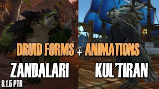 🦕Zandalari amp KulTiran👙 NEW Druid Forms  BFA 815 [upl. by Agnella44]