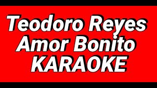 Teodoro Reyes Amor Bonito karaoke La estrella 8K [upl. by Arramahs]