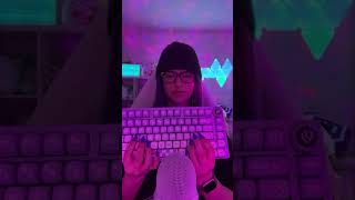 Creamy Keyboard Trigger 💜 Ib SafeSpaceASMR asmr acmp asmrshorts asmrvideo [upl. by Ahsieni405]