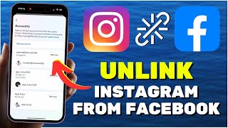 How To Unlink Instagram From Facebook [upl. by Aihsas17]