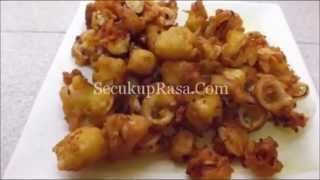 Resepi Sotong Goreng Tepung [upl. by Nairot885]