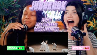 정국 Jung Kook Seven feat Latto Official Performance Video and Dance Practice reaction [upl. by Norri]