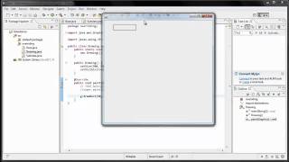 Java Programming 16  Overriding methods drawing on a frame [upl. by Adelaide]