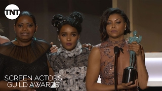 Hidden Figures Cast Acceptance Speech  23rd Annual SAG Awards  TNT [upl. by Yahsram978]