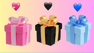 CHOOSE your 💖 🖤 or 💙gift🎁 gift chooseone chooseyourgift [upl. by Arondell]