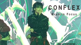 『 CONFLEX 』Hyunjin Focus straykids world tour concert domin ATE SEOUL KSPODOME [upl. by Hosbein81]