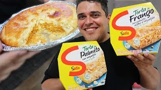 TORTA CONGELADA SADIA  Sabores Palmito com Requeijão e Frango com Palmito Milho e Requeijão [upl. by Seadon]