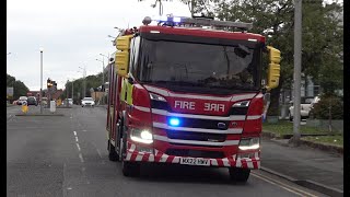 Cheshire Fire amp Rescue Service  Powey Lane First Pump  Responding [upl. by Eilahs]