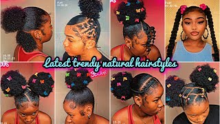 💅🏼💦New Slayed 4c Natural hairstyles for black girlies🎀  𝐏𝐢𝐧𝐭𝐞𝐫𝐞𝐬𝐭 inspired 💖 [upl. by Ayarahs526]