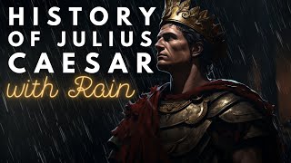 RAINY History of Julius Caesar  Historical Sleepy Story  Storytelling and Rain [upl. by Feliza502]