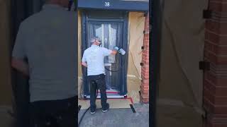 Spray Painting with Ultrimax UPVC Pro  PVC Paint RAL 7016 Anthracite Grey In Action [upl. by Arva]