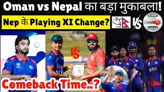 Nepal vs Oman Match 2024  ICC Cricket World Cup League 2  Full Analysis and Prediction [upl. by Tucky]