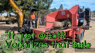 New Chipper Shreds 415hp Morbark M20r Forestry Chipper Estes Valley Tree Care llc [upl. by Katti]