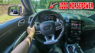 FASTEST TRACKHAWK IN THE WORLD POV DRIVE [upl. by Eneryt]