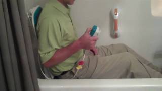 US Mobility Bathmaster Sonairs Reclining Bath Lift Demo and Feature Video [upl. by Taite]