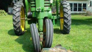 JOHN DEERE TRACTOR rollo matic FRONT END TUBALCAIN [upl. by Norma]