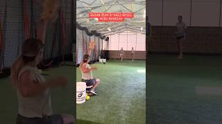 INSANE looking softball drill 🤔🤯 shorts [upl. by Elnar736]