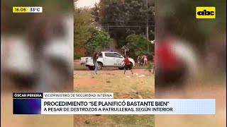 Ataque a vehículos policiales en Lambaré viceministro afirma que procedimiento fue bien planificado [upl. by Jeannine]