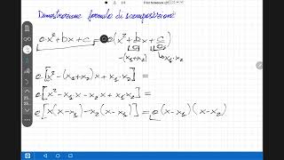 Scomposizione trinomio di secondo grado [upl. by Euqnom243]