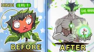 He REINCARNATED As FLOWER That Evolves By Eating Monster  Manhwa Recap Hindi [upl. by Ennazzus]