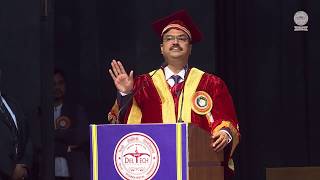 Prof Yogesh Singh Vice Chancellor DTU addressing in 5th Convocation 2018 [upl. by Dylane]