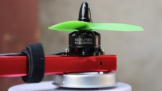 DYS MR22052750KV RACER EDITION 4SThrust Test 4quot 5quot 6quot Props [upl. by Dalury]