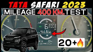 TATA SAFARI Mileage Test 400 km  Economy City Sports Mode Test  Detailed Review  How to Improve [upl. by Savell]