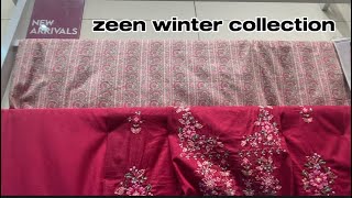 Zeen new winter unstitched collection 2023 [upl. by Geordie]