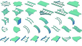 Plant 3D Catalog Cable tray  ladder  trunking Python Catalog [upl. by Hamrnand564]