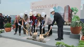 Intiland Gelar Tahapan Topping Off Apartemen SQ Rés [upl. by Leuams863]