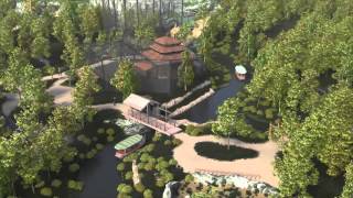 3D flythrough of Islands at Chester Zoo  Opens Spring 2015 [upl. by Skcirdnek]