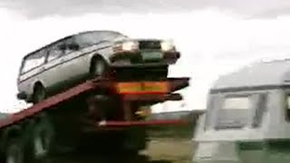 Crazy Volvo Caravan Jump Pt 2  Top Gear  Series 3  BBC Studios [upl. by Atekram745]