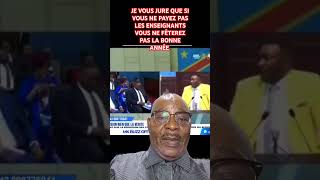 GODET MPOYI JURE QUE SI LES ENSEIGNANTS NE SONT PAS PAYÉS IL FERA DES DEGATW [upl. by Utas]