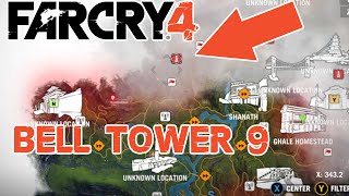 Bell Tower 9  Yak Location  North Southern Kyrat  Far Cry 4 [upl. by Atnamas]